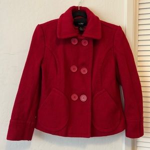 Mossimo red coat small